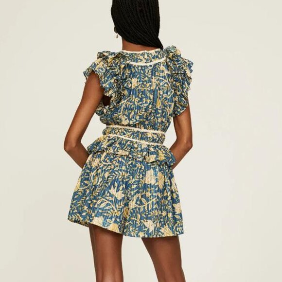 ULLA JOHNSON Women's Endah Playsuit Size 2 In Lanai - Picture 2 of 8